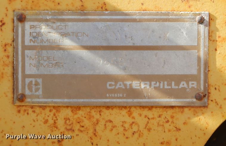 image for item KS9290 1984 Caterpillar 966D  wheel loader