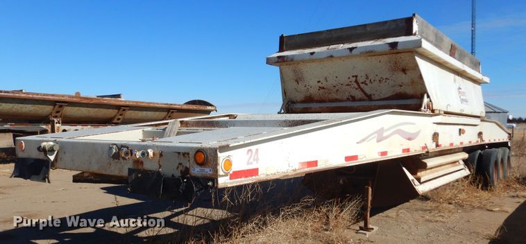 image for item KS9292 1992 Trail King  bottom dump trailer