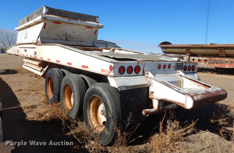 image for item KS9292 1992 Trail King  bottom dump trailer