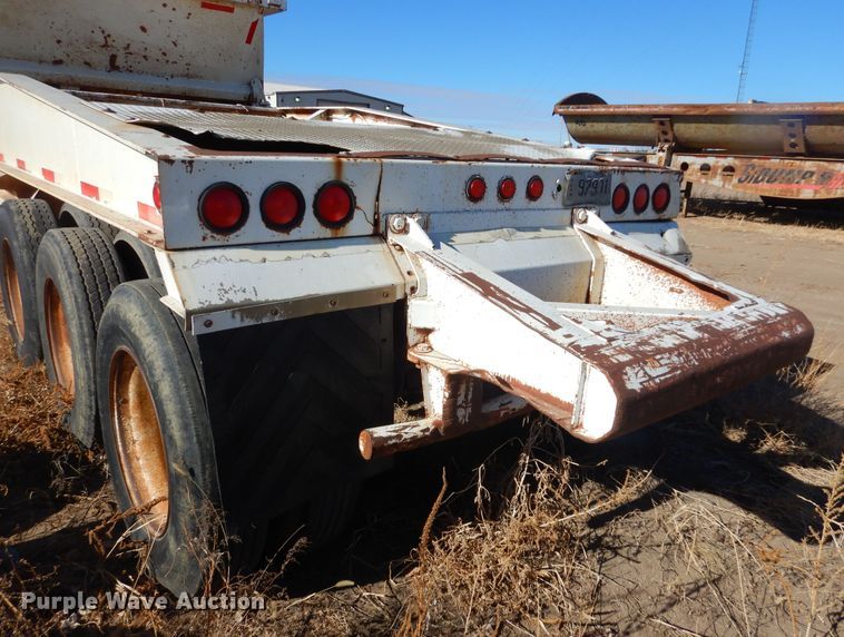 image for item KS9292 1992 Trail King  bottom dump trailer