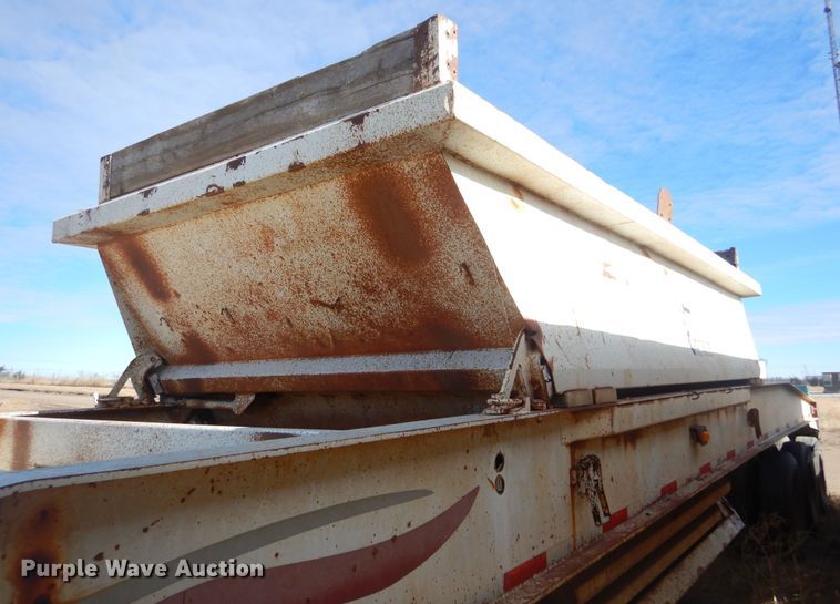 image for item KS9294 1993 Trail King  bottom dump trailer