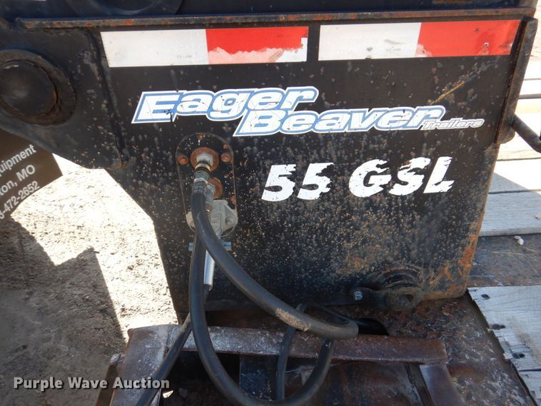 image for item DI1168 2007 Eager Beaver 55GSL  lowboy equipment trailer