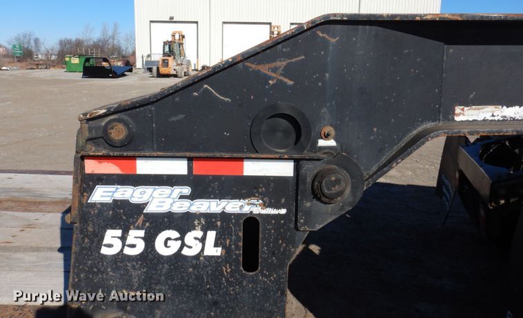 image for item DI1168 2007 Eager Beaver 55GSL  lowboy equipment trailer