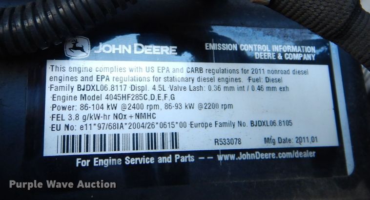 image for item DI1172 2011 Atlas Copco XAS375T3RSC  air compressor