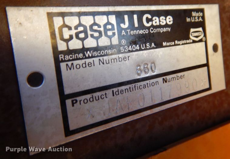 image for item DI1173 1993 Case 660  cable plow