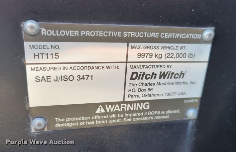 image for item DI1181 2006 Ditch Witch RT115  rock saw