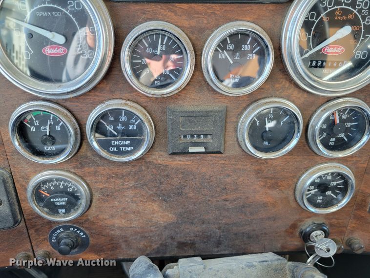 image for item DI1189 1997 Peterbilt 379  flatbed truck with fluid mixers