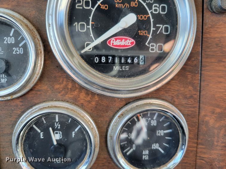 image for item DI1189 1997 Peterbilt 379  flatbed truck with fluid mixers