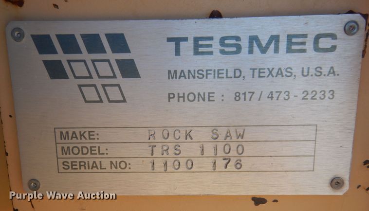 image for item DI8691 2001 Tesmec TRS 1100  rock saw