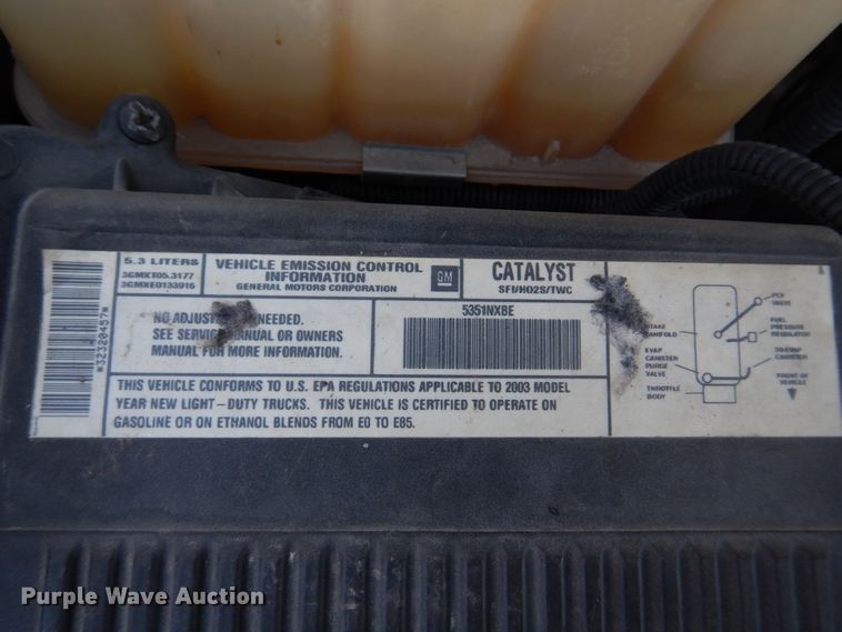 image for item DE7517 2003 Chevrolet Silverado 1500  pickup truck