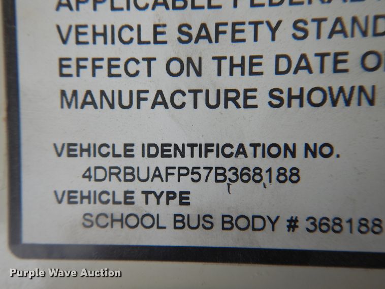 image for item DF0031 2007 International 3000  school bus