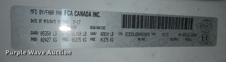 image for item DH8803 2017 Dodge Charger