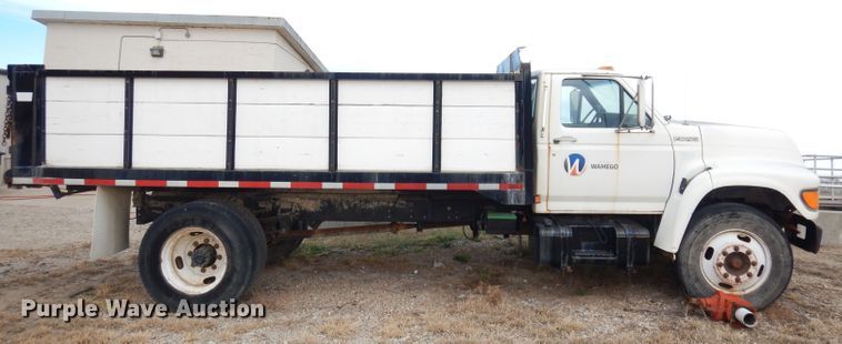 image for item DK3028 1998 Ford F700  dump flatbed truck