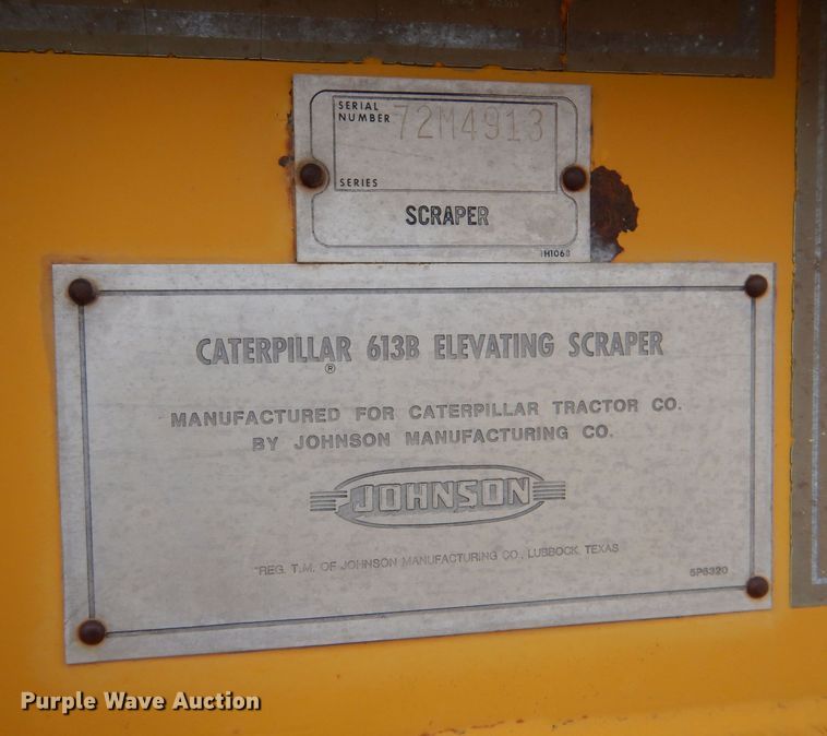 image for item DK7253 1977 Caterpillar 613B  elevating scraper