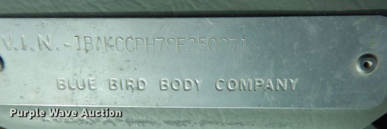 image for item DL5915 2008 Blue Bird Vision  school bus