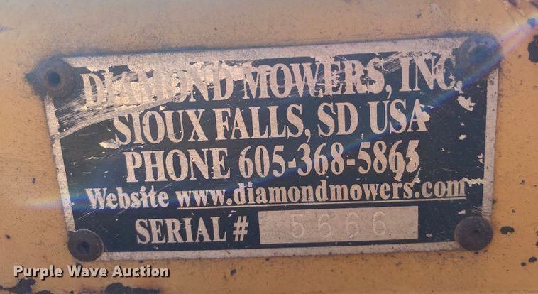 image for item DL6899 Diamond Mowers  6' W side boom rotary mower