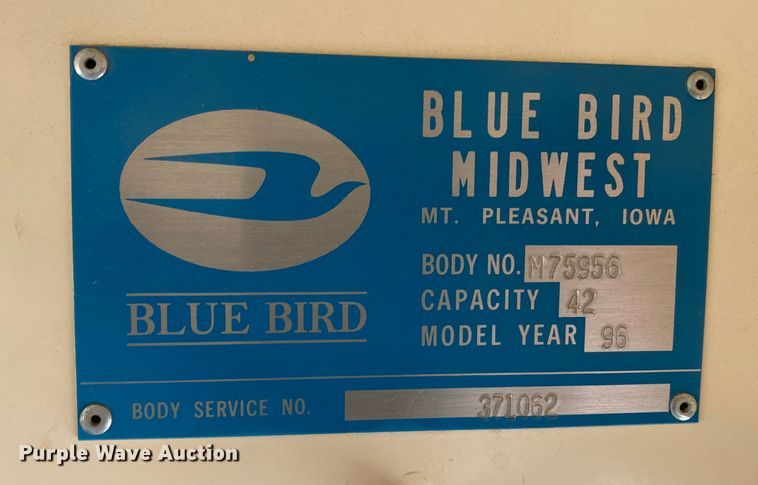 image for item DM8289 1995 Chevrolet Blue Bird  school bus