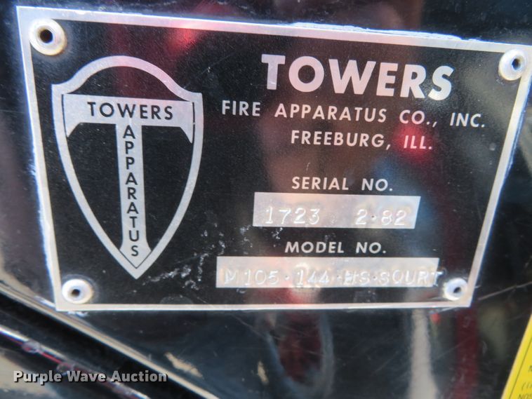 image for item DN7892 1981 Ford 8000  ladder fire truck