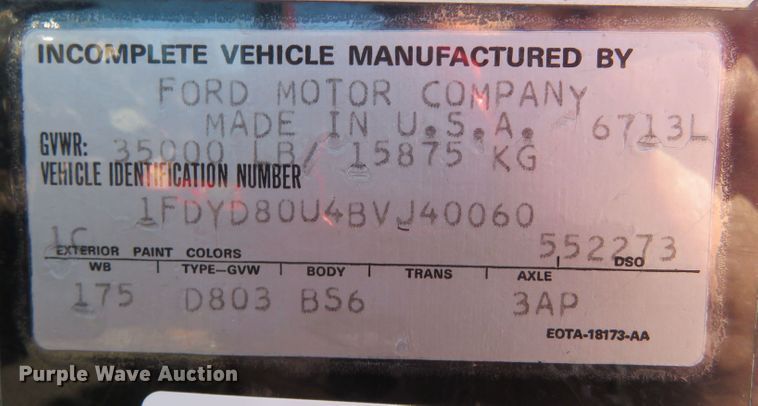 image for item DN7892 1981 Ford 8000  ladder fire truck