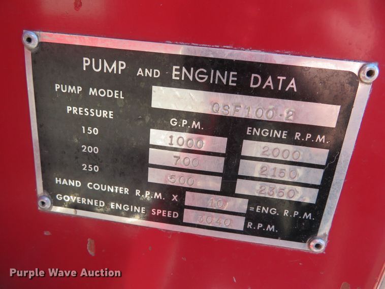image for item DN7892 1981 Ford 8000  ladder fire truck