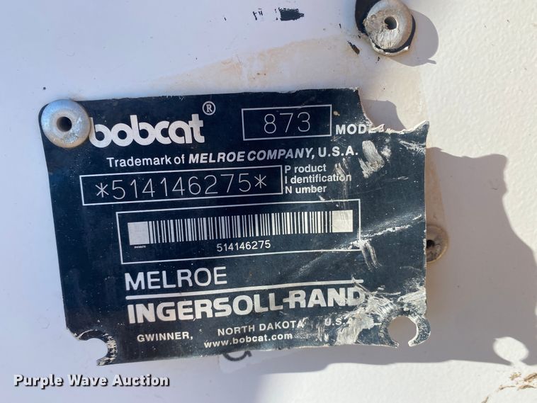 image for item EX9607 2000 Bobcat 873  skid steer loader