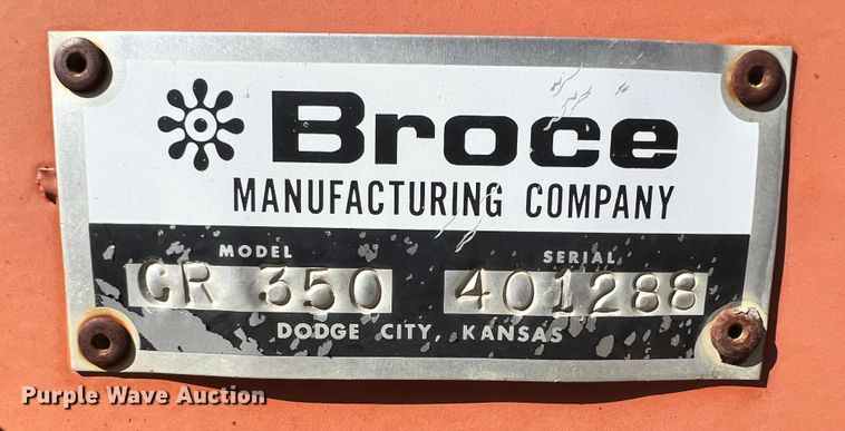 image for item ID9700 Broce CR350  broom