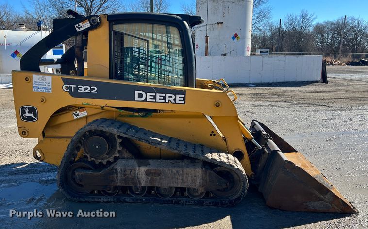 image for item ID9701 John Deere CT322  tracked skid steer loader