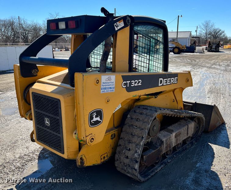 image for item ID9701 John Deere CT322  tracked skid steer loader