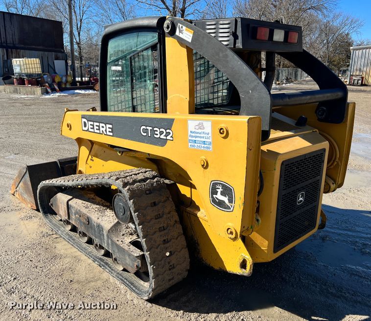 image for item ID9701 John Deere CT322  tracked skid steer loader