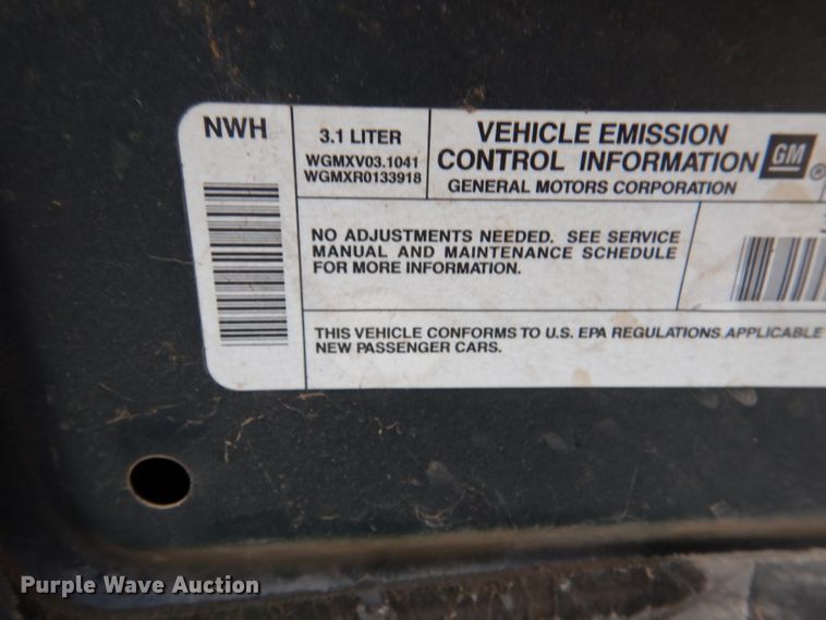 image for item IE9552 1998 Pontiac Grand Prix SE