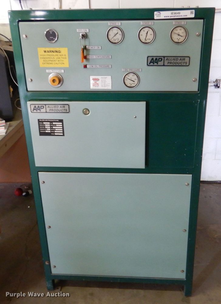 image for item IE9649 1991 Allied Air Products A73BRV90  air compressor