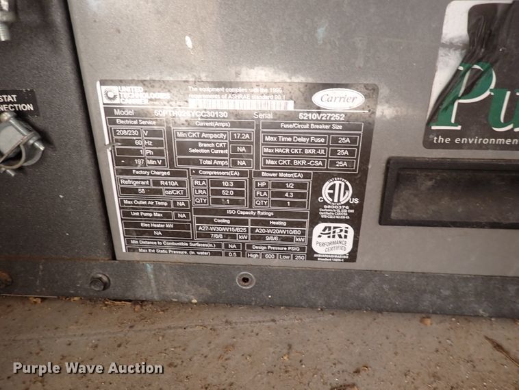 image for item IH9504 (9) Carrier HVAC units