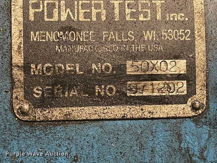 image for item IJ9664 Power Test 50X02  engine dynamometer