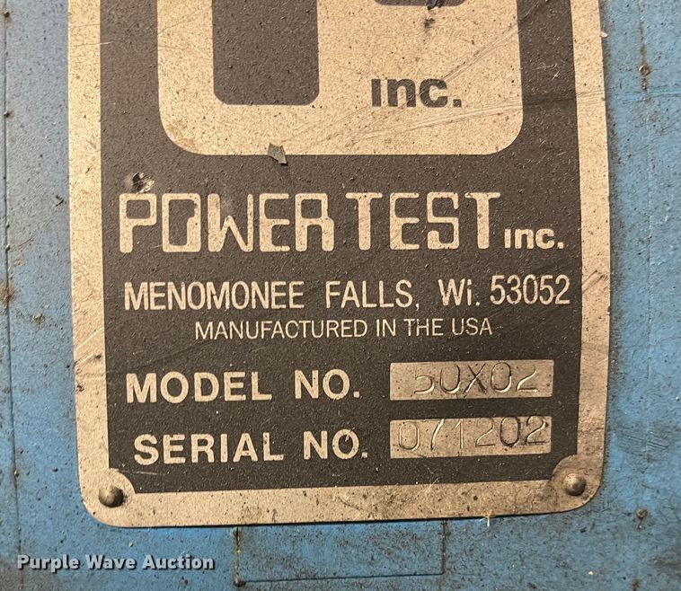 image for item IJ9664 Power Test 50X02  engine dynamometer