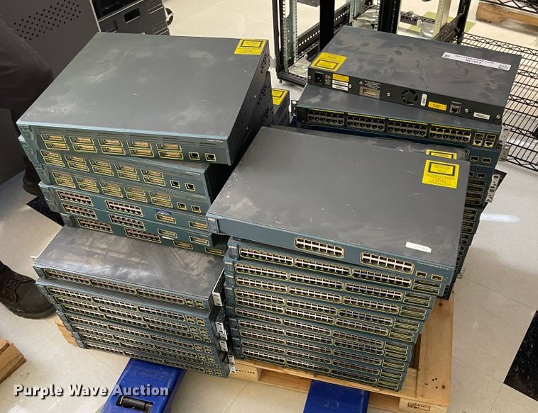 image for item IJ9739 Approximately 50 network switches