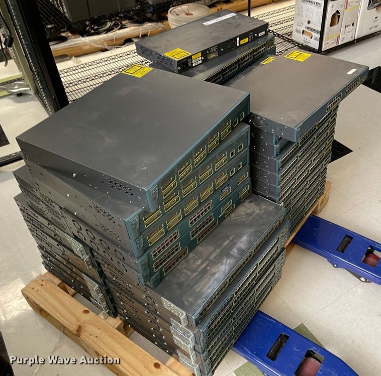 image for item IJ9739 Approximately 50 network switches