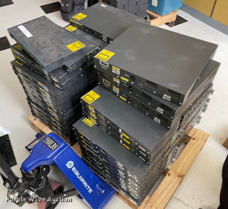 image for item IJ9739 Approximately 50 network switches