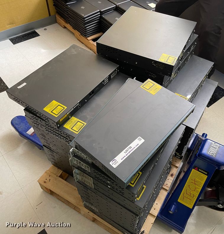 image for item IJ9739 Approximately 50 network switches