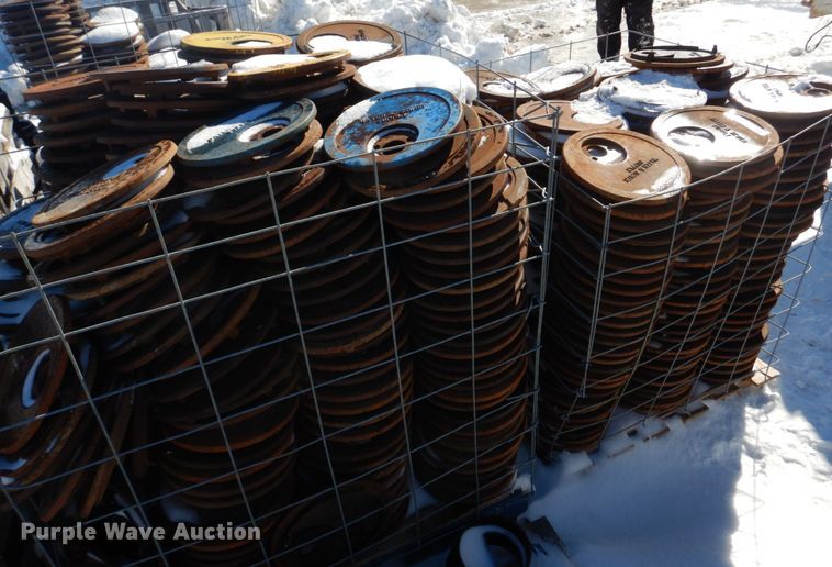 image for item IM9619 Approximately 550 Clay & Bailey 2380-01-1012 water meter lids