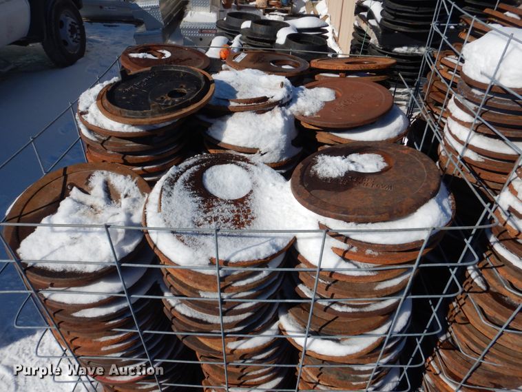 image for item IM9619 Approximately 550 Clay & Bailey 2380-01-1012 water meter lids