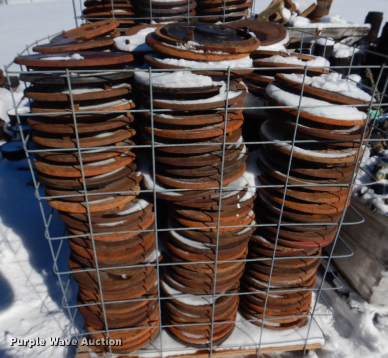 image for item IM9619 Approximately 550 Clay & Bailey 2380-01-1012 water meter lids