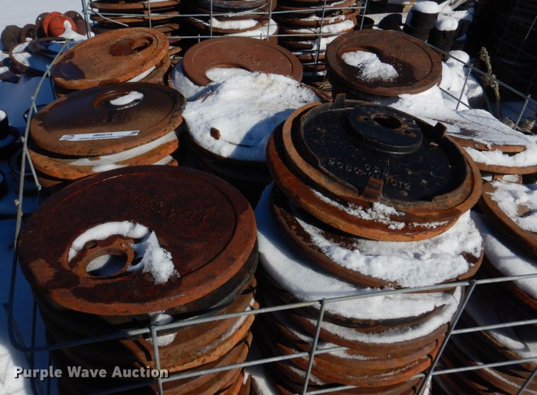 image for item IM9619 Approximately 550 Clay & Bailey 2380-01-1012 water meter lids