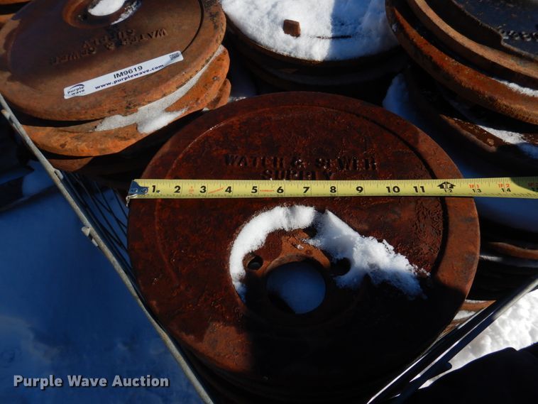 image for item IM9619 Approximately 550 Clay & Bailey 2380-01-1012 water meter lids