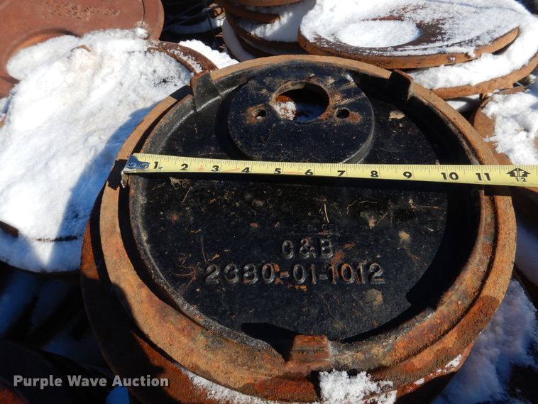 image for item IM9619 Approximately 550 Clay & Bailey 2380-01-1012 water meter lids