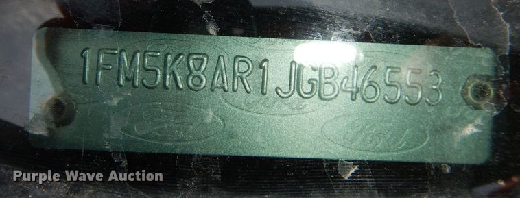 image for item JE9611 2018 Ford Explorer Police Interceptor  SUV