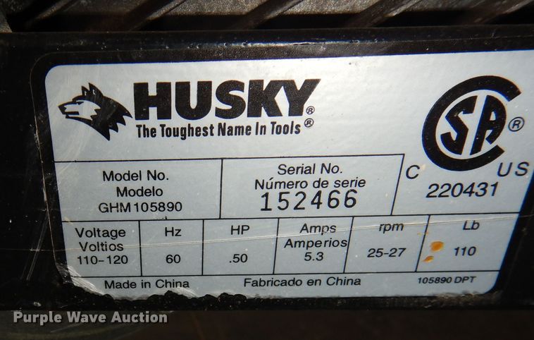 image for item JE9686 Husky GHM105890 cement mixer