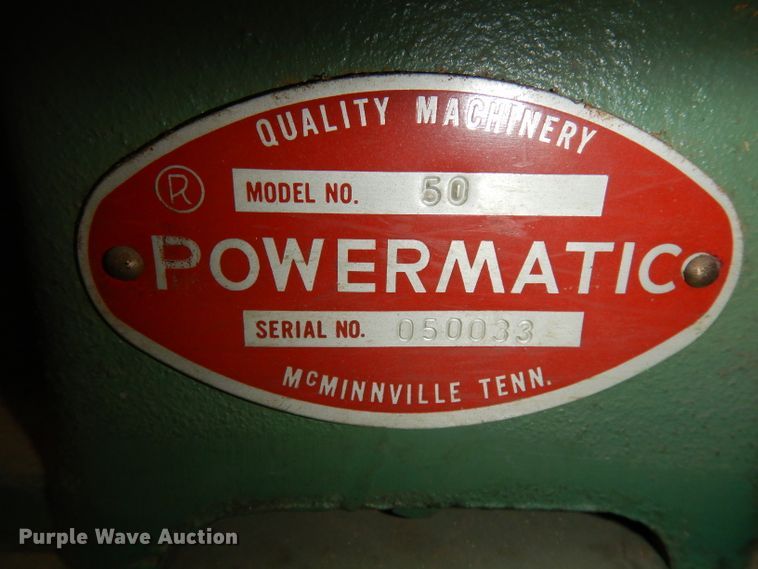 image for item JE9695 Powermatic 50 jointer