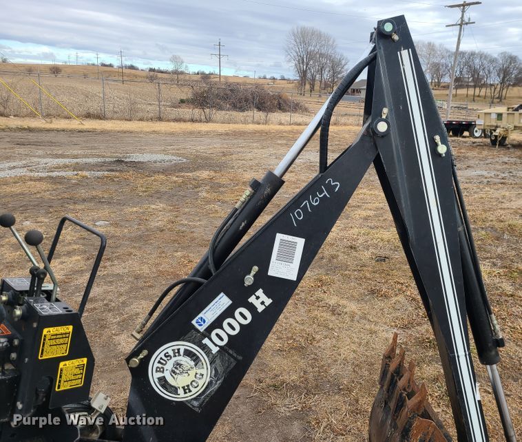 Bush Hog 1000H skid steer backhoe in Kearney, MO Item JG9232 sold