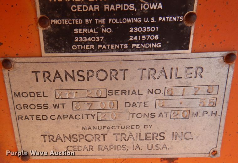 image for item KE9302 Transport XTT 20  tilt deck equipment trailer