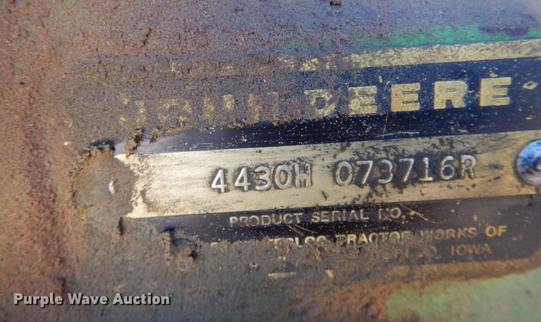 image for item KJ9536 1977 John Deere 4430  tractor